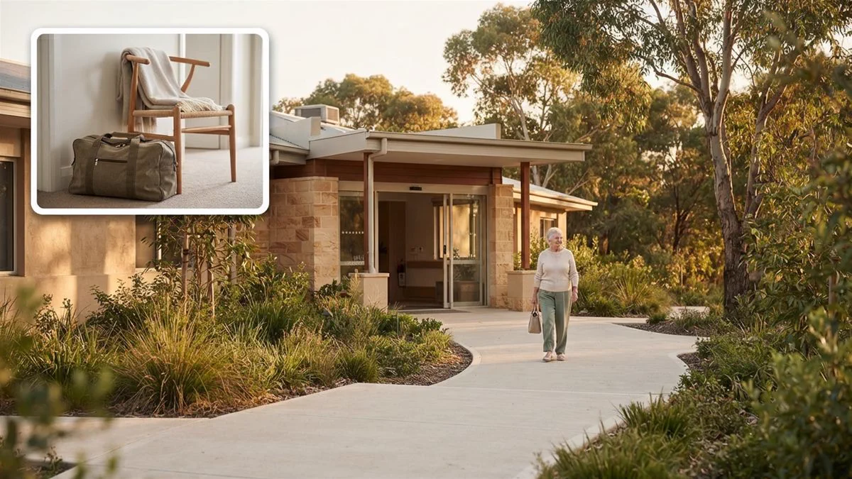 A residential aged care invoice arriving while a village unit is still for sale